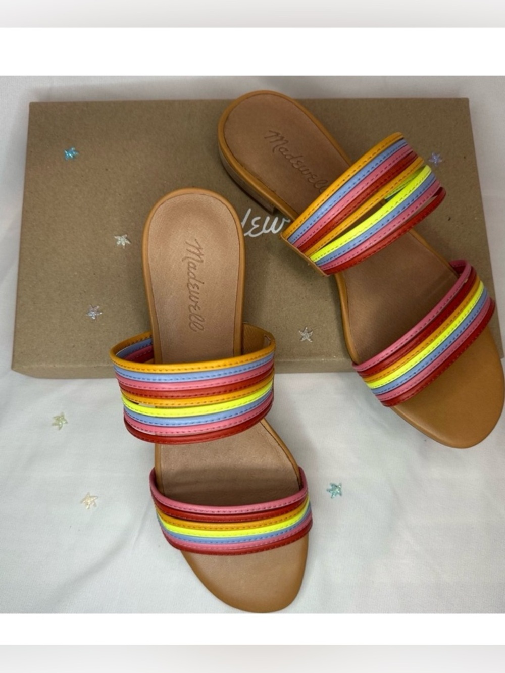 The Meg Slide Sandal in Leather